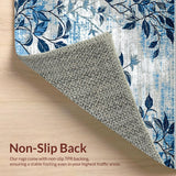 Charming Floral Ogee Motif(Blue)