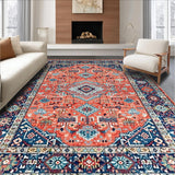 Rustic Floral Medallion Harmony(Red)