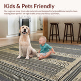 Artful Multicolor Striped Harmony(Beige)