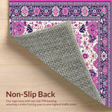 Rustic Purple Tiled Botanical(Ivory)