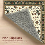 Tan Floral Area(Ivory)