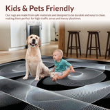 Abstract Hypnotic Patterned Entrance Mat(Gray)
