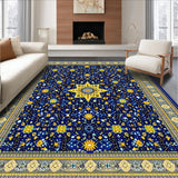 Luxurious Blue Tiled Motif(Blue)