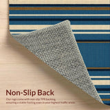 Rustic Patio Welcome Mat for Anglers(Blue)