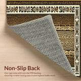 Faux Cheetah Area for Rustic Decor(Brown)