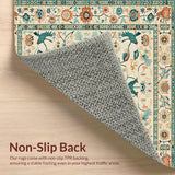 Delicate Bird and Flower Fusion(Beige)