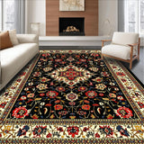 Artful Abstract Floral Composition(Black)
