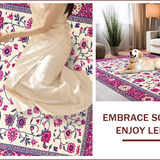 Vibrant Multicolor Rustic Motif(White)