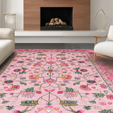 Vibrant Green Floral Elegance(Pink)