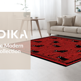 Adorable Pet Shape Decorative Mat(Red)
