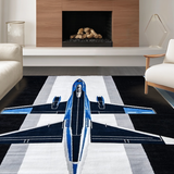 Stylish Contemporary Flight Illustration(Blue)