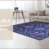 Rustic Multicolor Tapestry Vibe(Blue)