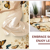 Modern Vintage Non Slip Throw(Beige)