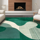 Modern Fluid Abstract Motif(Green)