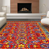 Artistic Contemporary Linear Arrangement(Red)