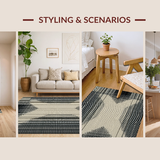 Stylish Minimalist Geometric Layout(Beige)