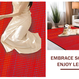 Modern Cheerful Circle Motif(Red)