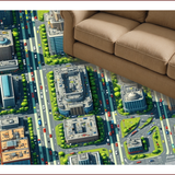 Kids City Road Play Mat(Gray)