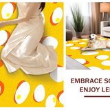 Artful Dynamic Shape Arrangement(Yellow)