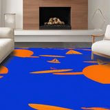 Playful Bright Tiled Composition(Blue)