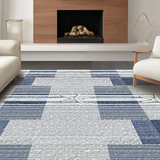 Modern Ocean Inspired Geometric Touch(Blue)