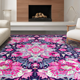 Trendy Botanical Geometric Fusion(Purple)