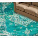 Vibrant Turquoise Medallion Motif(Blue)