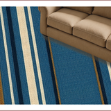 Rustic Patio Welcome Mat for Anglers(Blue)