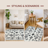 Abstract Monochrome Lattice Design(Ivory)