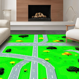 Whimsical Plane Pathway Visual Appeal(Green)