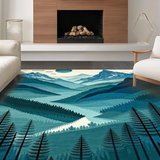 Artistic Blue Gradient Terrain Look(Blue)