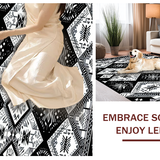 Vibrant Monochrome Geometric Flair(Black)