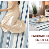 Artisanal Textured Stripe Elegance(Blue)