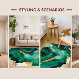 Modern Opulent Swirl Motif(Green)