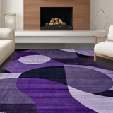 Modern Abstract Plush Surface Finish(Purple)
