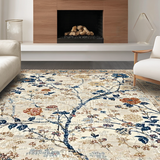 Chic Pastel Flower Motif(Beige)