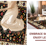 Sophisticated Black Floral Accents(Black)