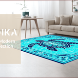Vibrant Teal Nautical Motif(Blue)