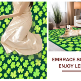 Modern Leafy Geometric Arrangement(Green)