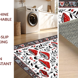 Cozy Textured Floral Elements(Red)