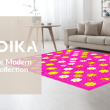Cheerful Colorful Patterned Accent(Pink)