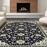 Serene Vintage Floral Atmosphere(Blue)