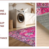 Vintage Floral Elegance Statement(Pink)