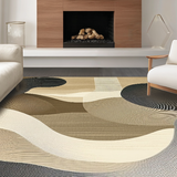 Artistic Monochrome Swirl Arrangement(Beige)