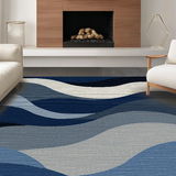 Artful Dynamic Swirl Composition(Blue)