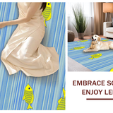 Refreshing Oceanic Inspired Plush Mat(Blue)