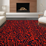 Eclectic Geometric Artful Flair(Red)
