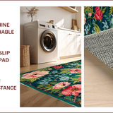 Maximalist Green Floral Elegance(Green)