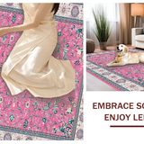 Rustic Beige Floral Harmony(Pink)