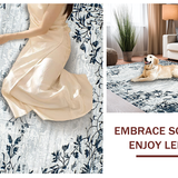 Artistic Abstract Floral Motif(Gray)